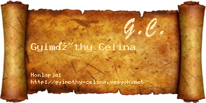 Gyimóthy Celina névjegykártya